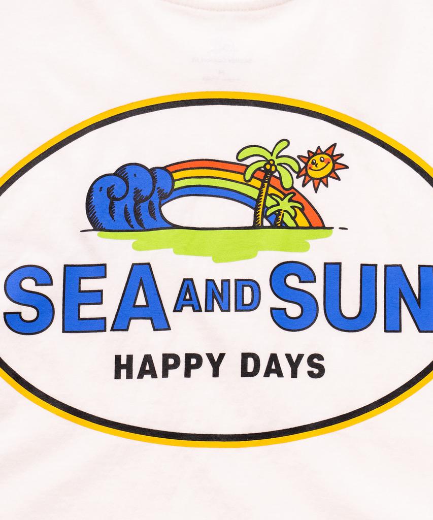 BIGWAVE COLLECTIVE C&Sun Футболка с коротким рукавом Happy Days (Белый с оттенком)