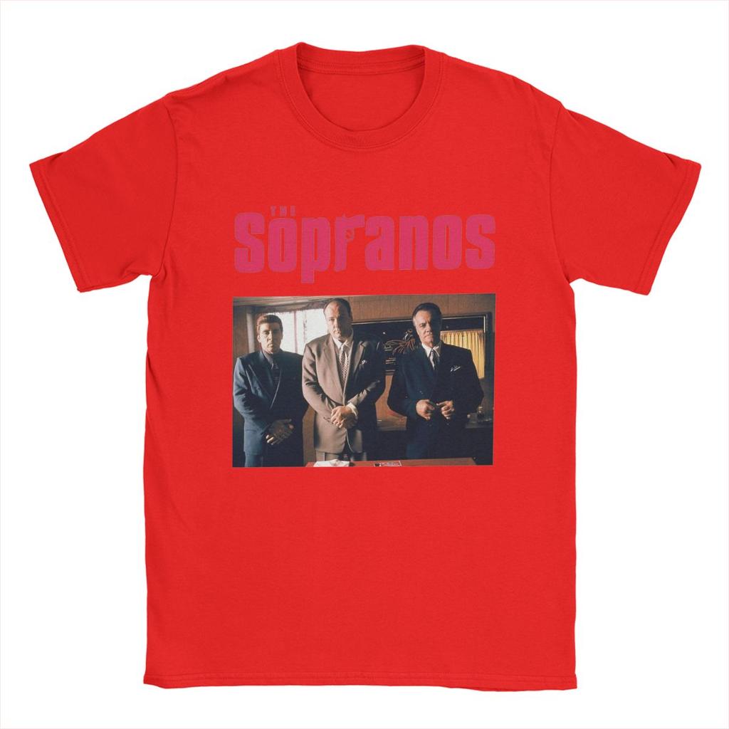 Casual The Sopranos TShirt for Unisex Crewneck Cotton T Shirts Movie Short Sleeve Tees Unique Clothing