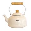 Fuji Enamel Beams Simple 2.3L Enamel Kettle, White, BMS-2.3KEW