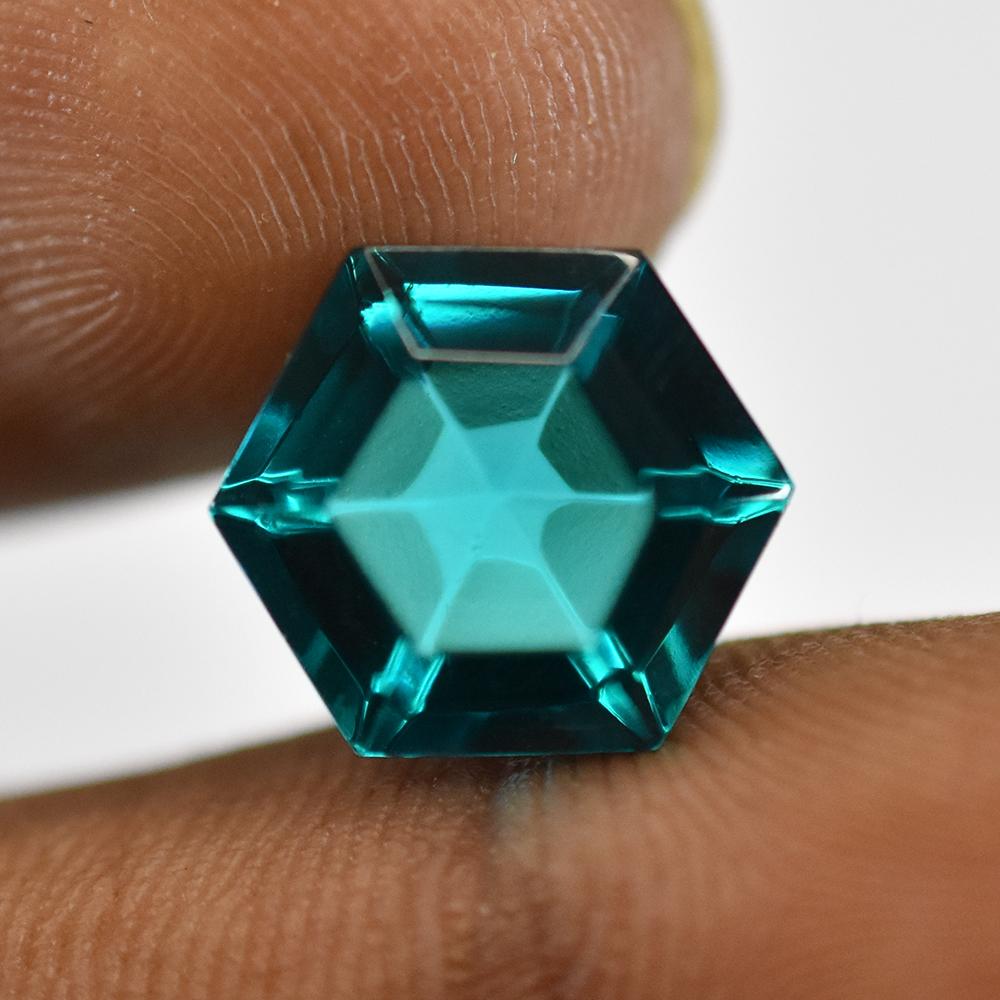 7.70 Ct Bluish Green Sapphire Natural Fancy Certified Rare Loose Gemstone