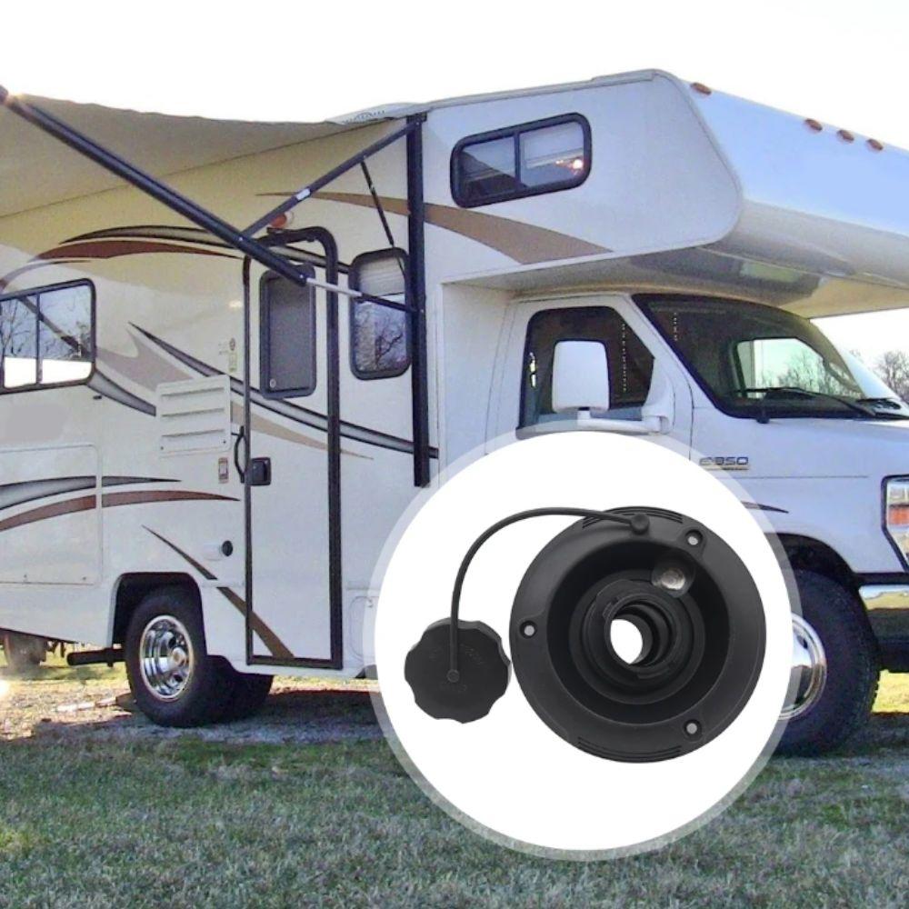 Plastic RV Gravity Water Inlet Round Camper Fresh Water Gravity Hatch Caravan