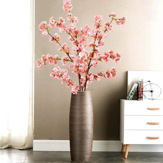 Yousheng 3 шт. искусственные ветки сакуры, многоразовые искусственные шелковые стебли сакуры, розовые или белые ветки сакуры для вазы, свадьбы, домашней вечеринки