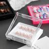 Двухслойный чехол для демонстрации ногтей, прозрачный акриловый чехол для хранения накладных ногтей, многофункциональный контейнер для хранения накладных ногтей