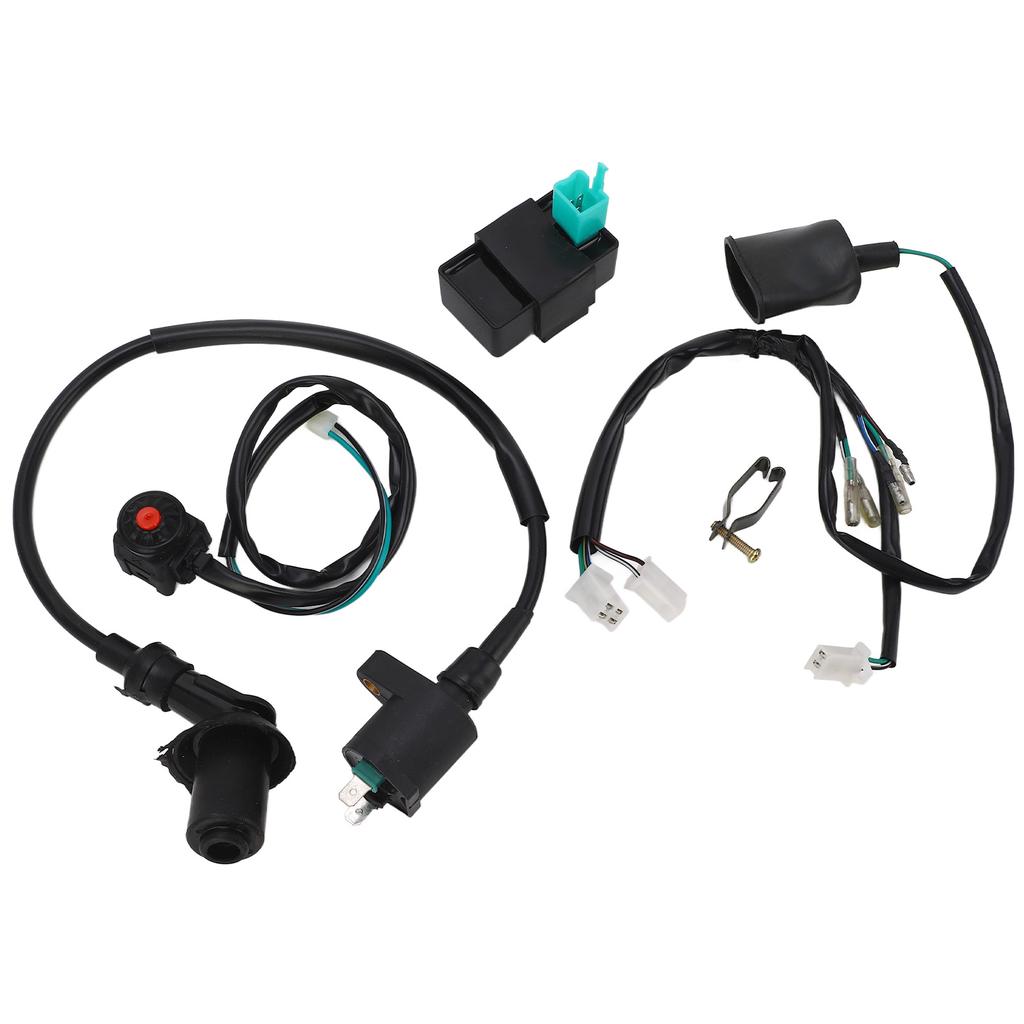 Ignition Coil CDI Wiring Harness with Cut Off Switch Flexible Fast Response Fit for 50cc To 160cc