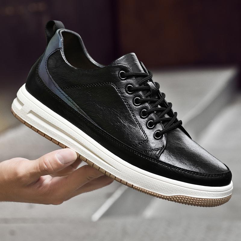 Модные новые мужские повседневные кроссовки мужские из натуральной кожи треккинговые туфли модные мужские кроссовки для отдыха и прогулок классическая ретро-обувь для бизнеса