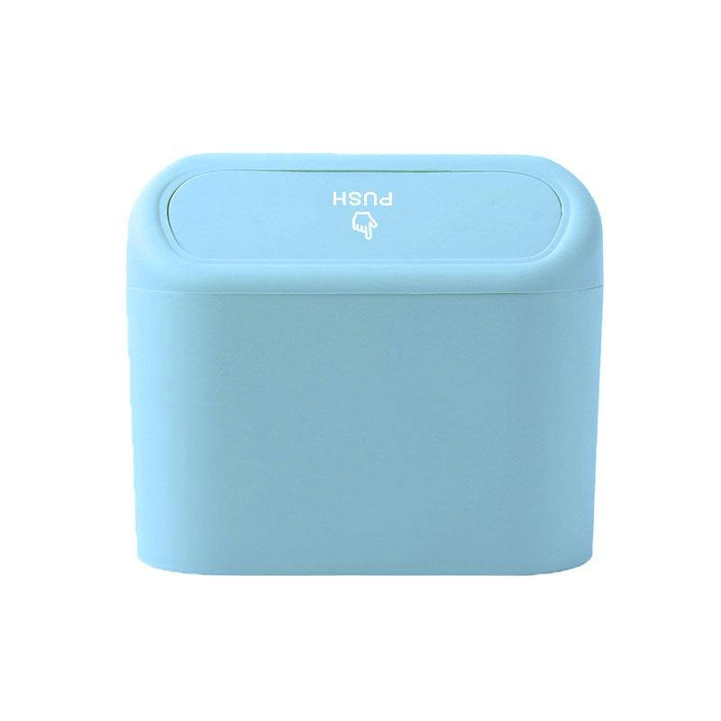 Multi-function Car Trash Can Mini Hanging Storage Box With Lid Plastic Garbage Boxes For Seat Back Door Auto Interior Accessory