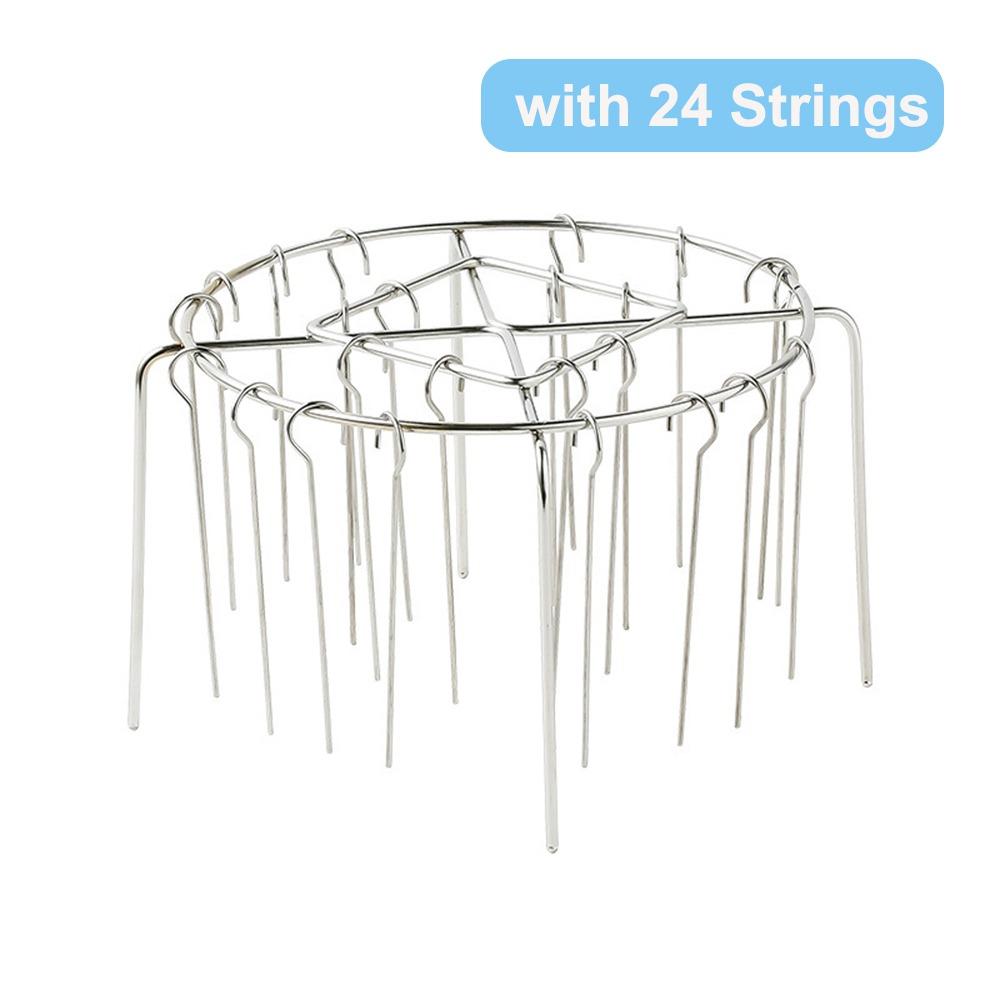 Подставка для шампуров из нержавеющей стали для фритюрницы, держатель для шампуров на 12/24 струны, новая игла для выпечки