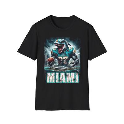 Футболка Miami Dolphins Horror Mash Up - Жуткая одежда для фанатов НФЛ