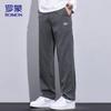 Мужские осенне-зимние повседневные брюки прямого кроя свободного покроя
