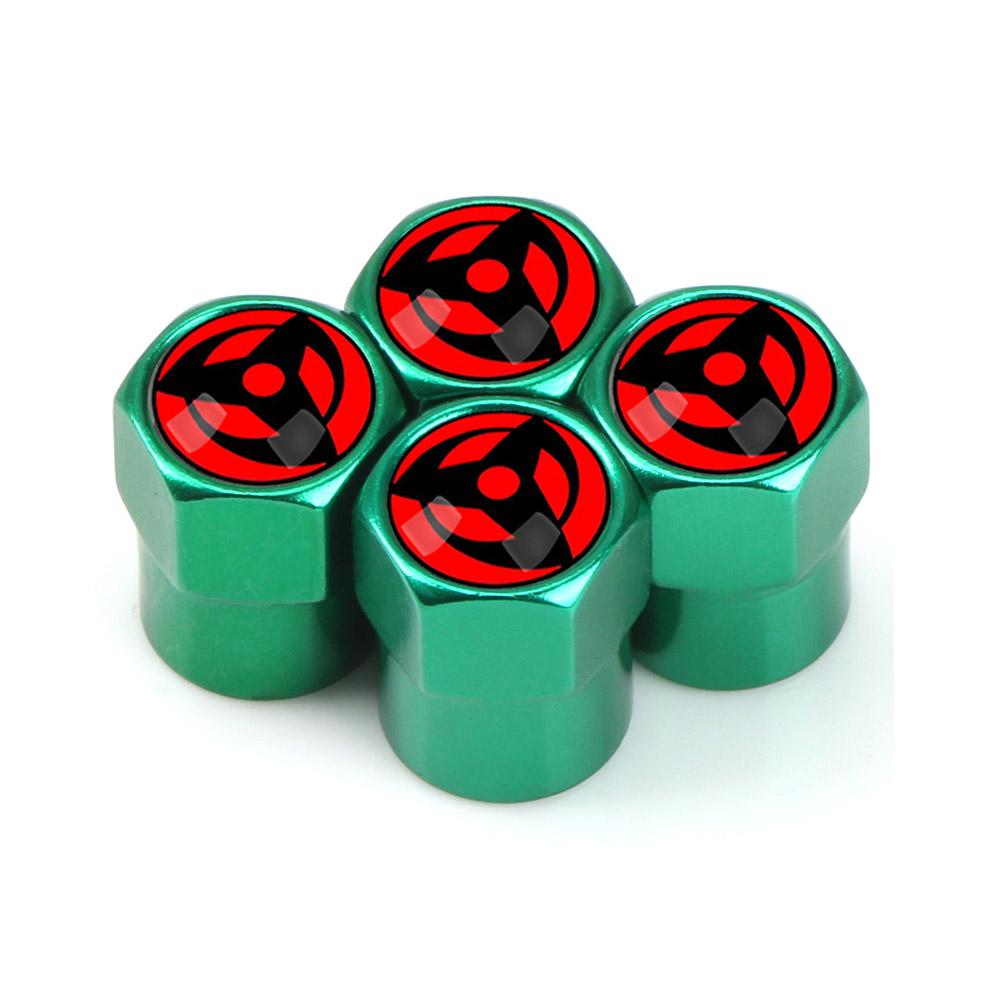 4 шт. аниме-эмблемы для стайлинга автомобилей, колеса, шины, клапаны, колпачки для глаз