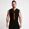 The New Summer Vest Slim Cotton Thin Section V-neck Sleeveless T-shirt Fitness Sports Trend