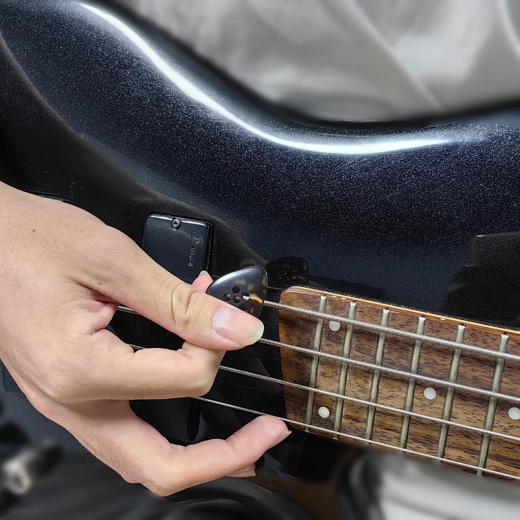 Musiin Premium Handcrafted Jazz Style Fat Tone Picks for Electric Guitar, Bass, Acoustic, Jazz, and Blues Guitar (Torty)