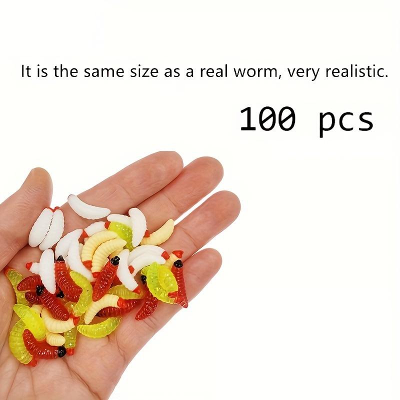 Мягкий силиконовый опарыш Мягкая искусственная хлебная личинка Рыболовная приманка Приманки для дождевого червя Рыболовные приманки-черви