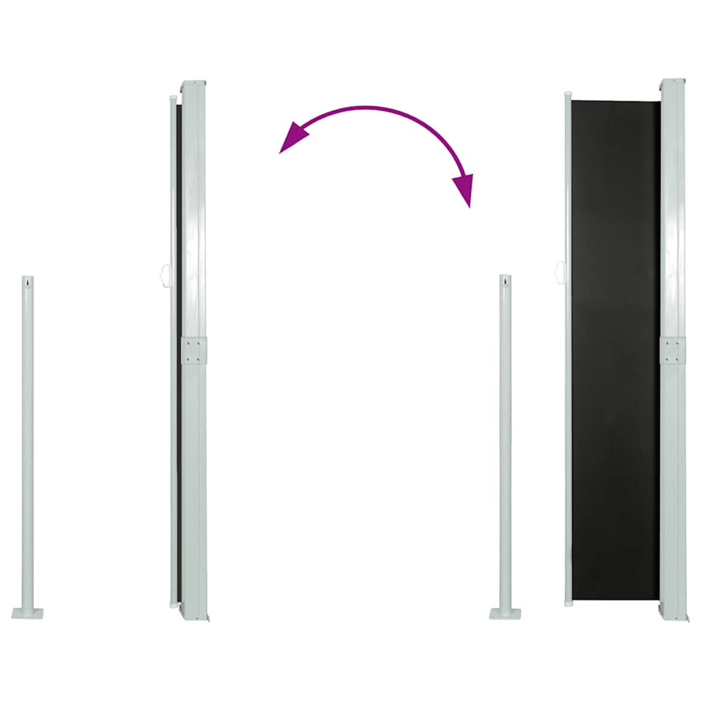 Side Awning 160 x 300 cm Black