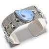 Owyhee Opal Gemstone 925 Sterling Silver Jewelry Cuff Bangle Adjustable