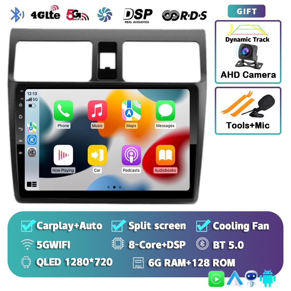 Android 14 Carplay Auto For Suzuki Swift 2003-2010 2 Din Car Radio Multimidia Video Player GPS Navigation Stereo Head Unit Audio