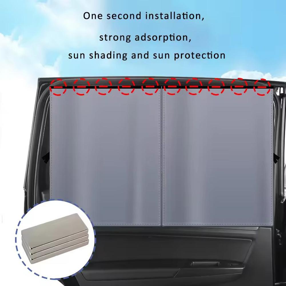 Магнитная шторка на боковое окно автомобиля, солнцезащитные шторы для автомобиля, универсальные шторы для уединения, защита от ультрафиолета, москитная сетка