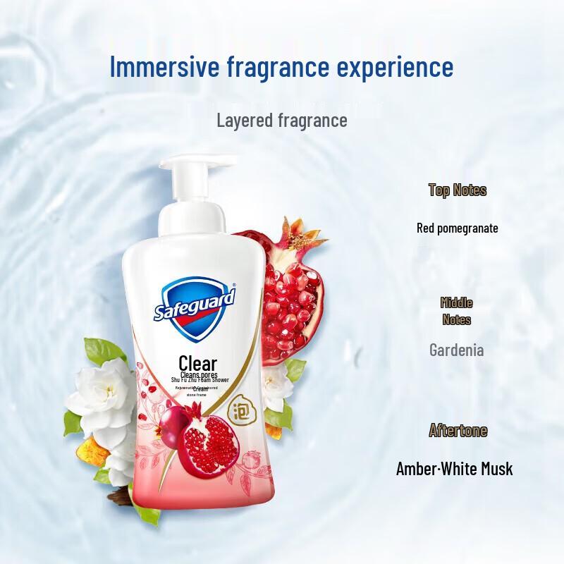 Safeguard Red Pomegranate Foam Body Wash