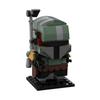 Building Block Set Boba Fett Square Head Boy Star Wars Building Block Small Particle Children'S Toy Model