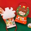 Cartoon Christmas Treat Boxes Paper Candy Gift Box Creative Gifts Packaging Handbag Cute Santa Claus Elk Packing Box Xmas Gifts