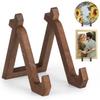 Elegant Sturdy Wood Display Stand Plates and Picture Frame Holder for Tabletop Exhibition Home and Office Decoration