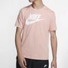 Nike Спортивная футболка с коротким рукавом для мужчин, топы, кораллово-розовый AR5005-648