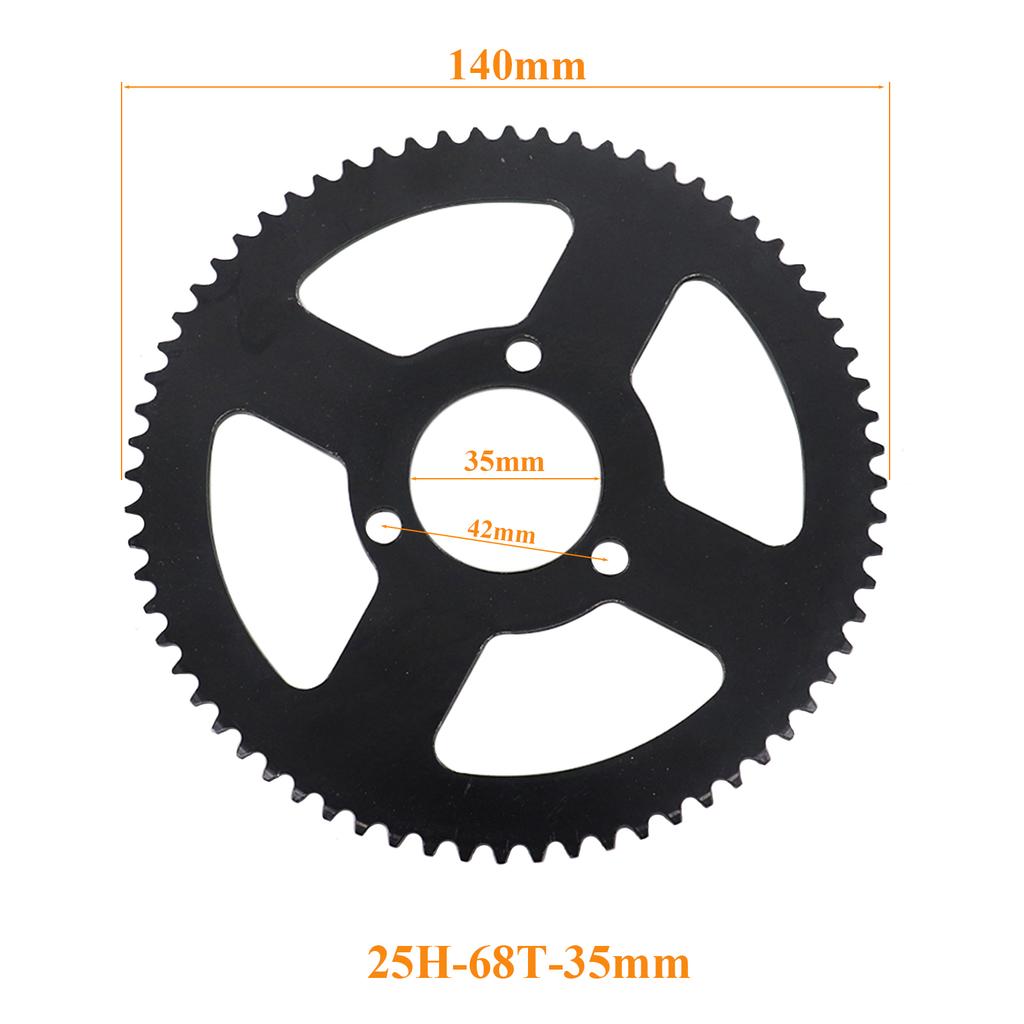 25H Chain 68T Tooth 26mm/29mm/35mm Rear Gear Sprocket Plate For 47cc 49cc Mini Moto ATV Quad Dirt Pit Pocket Bike Scooter Parts