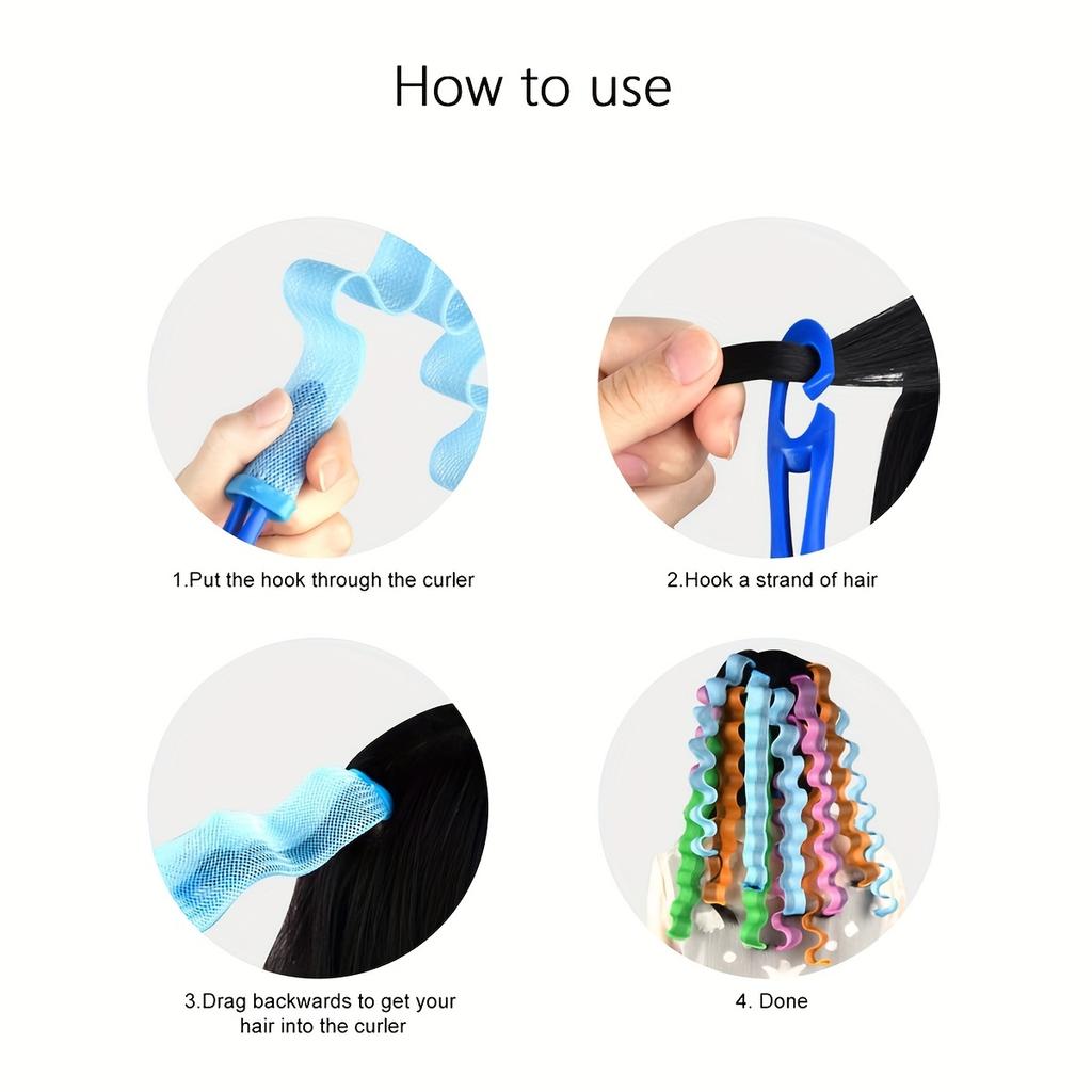 20 шт./компл. Волшебные бигуди для волос без нагрева, бигуди для завивки волос, бигуди для укладки волос, щипцы для завивки волос, инструменты для укладки волос для женщин