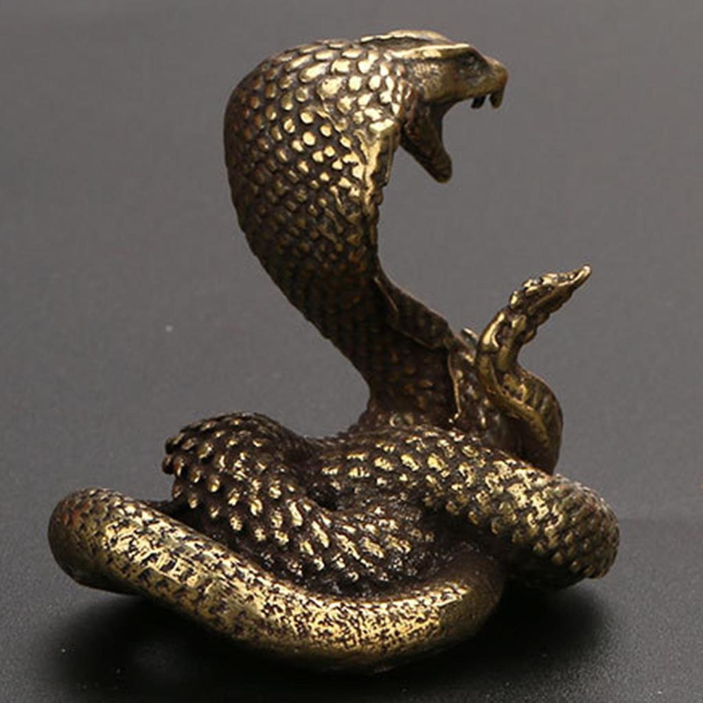 Зодиакальные фигурки змей, миниатюрный орнамент, статуя, настольное медное ремесло