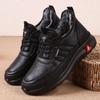 Men's Winter Waterproof Cotton Shoes, Plush Lined, Non-Slip Soft Sole for Comfort and Warmth