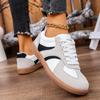 2025 Spring New Lace Up Women's Sports Shoes Plus Size Woman Sneakers Mixed Colors Female Fashion Versatile Flat Casual Sneaker