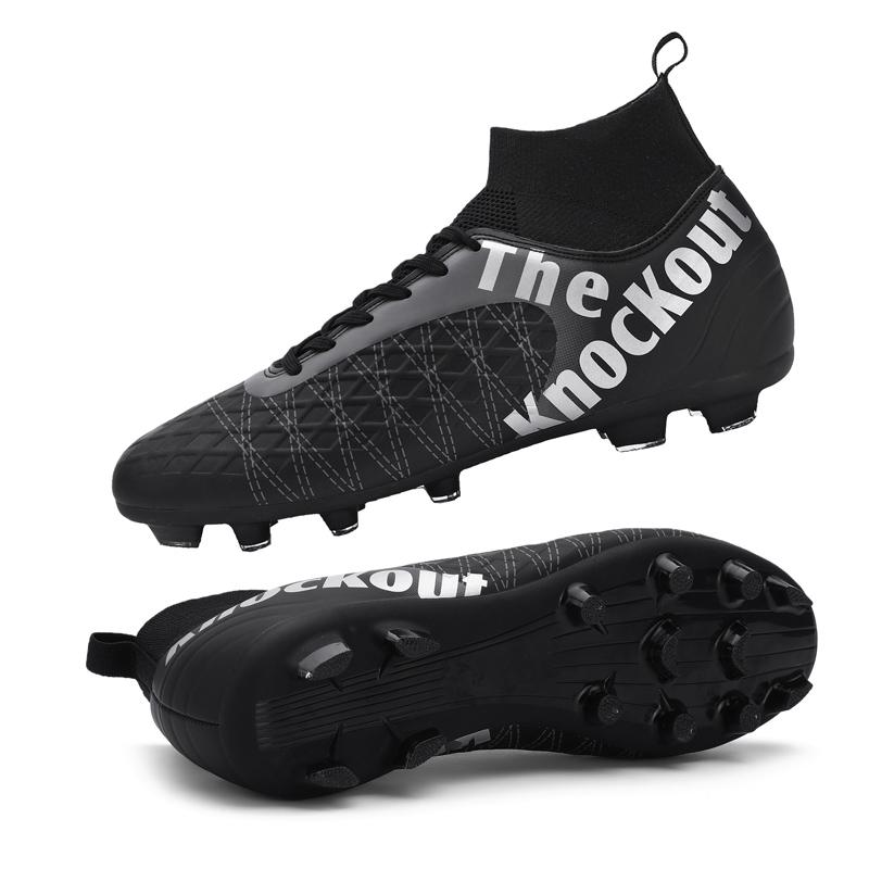 31-48 унисекс футбольные бутсы с длинными ногтями мужские/женские высокоэластичные носки тренировочные художественные детские футбольные бутсы Grassland