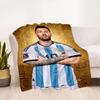 Messi 586 Blanket Comfortable Perfect for Couch Sofa Picnics Four Seasons Universal Stylish Decor Gifts For Family Or Friends