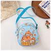 Cartoon Printed Capybara Shoulder Bag Children Outdoor Leisure Crossbody Bag