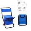 1PC Camping Chair Lightweight Backrest Portable Fishing Chair Outdoor with Cooler Bag Folding Picnic Seat