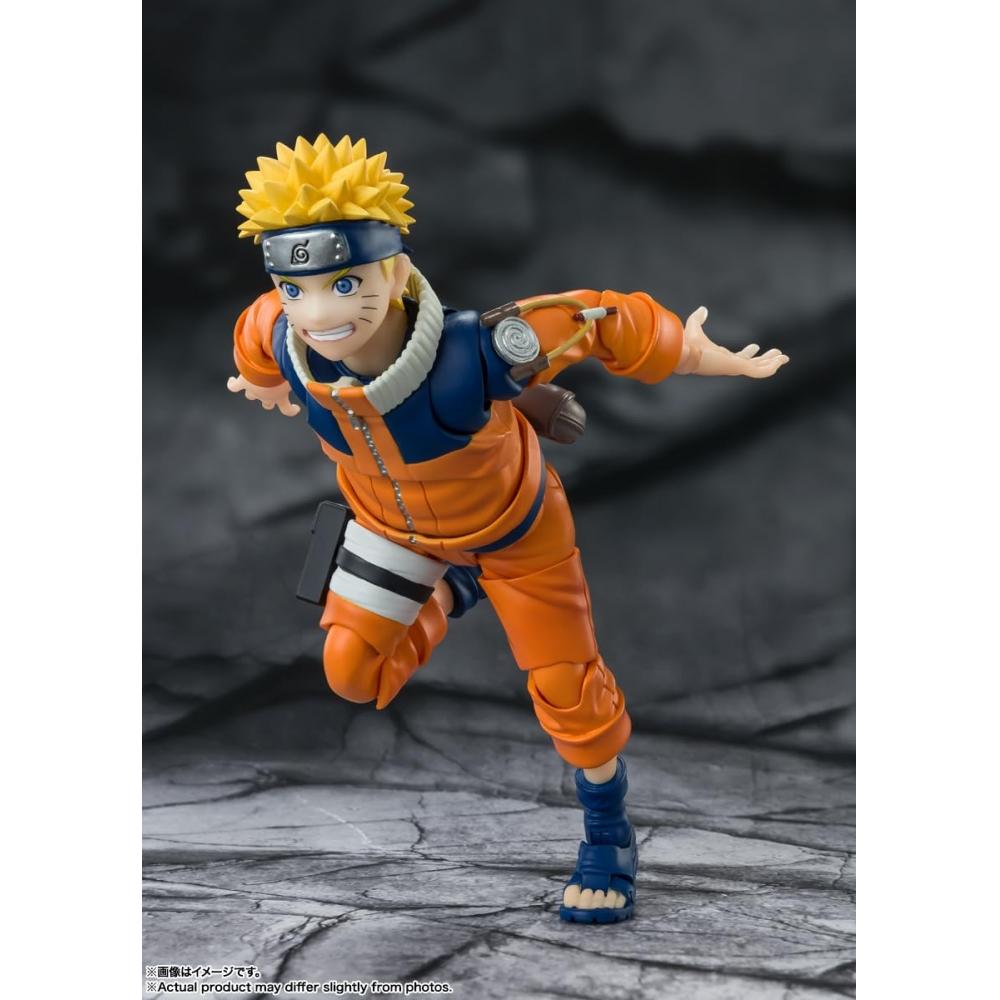SHFiguarts NARUTO Наруто Узумаки - Самый неожиданный фарс ниндзя - Приблизительно. Подвижная фигурка, окрашенная из АБС и ПВХ, 135 мм BAS64181