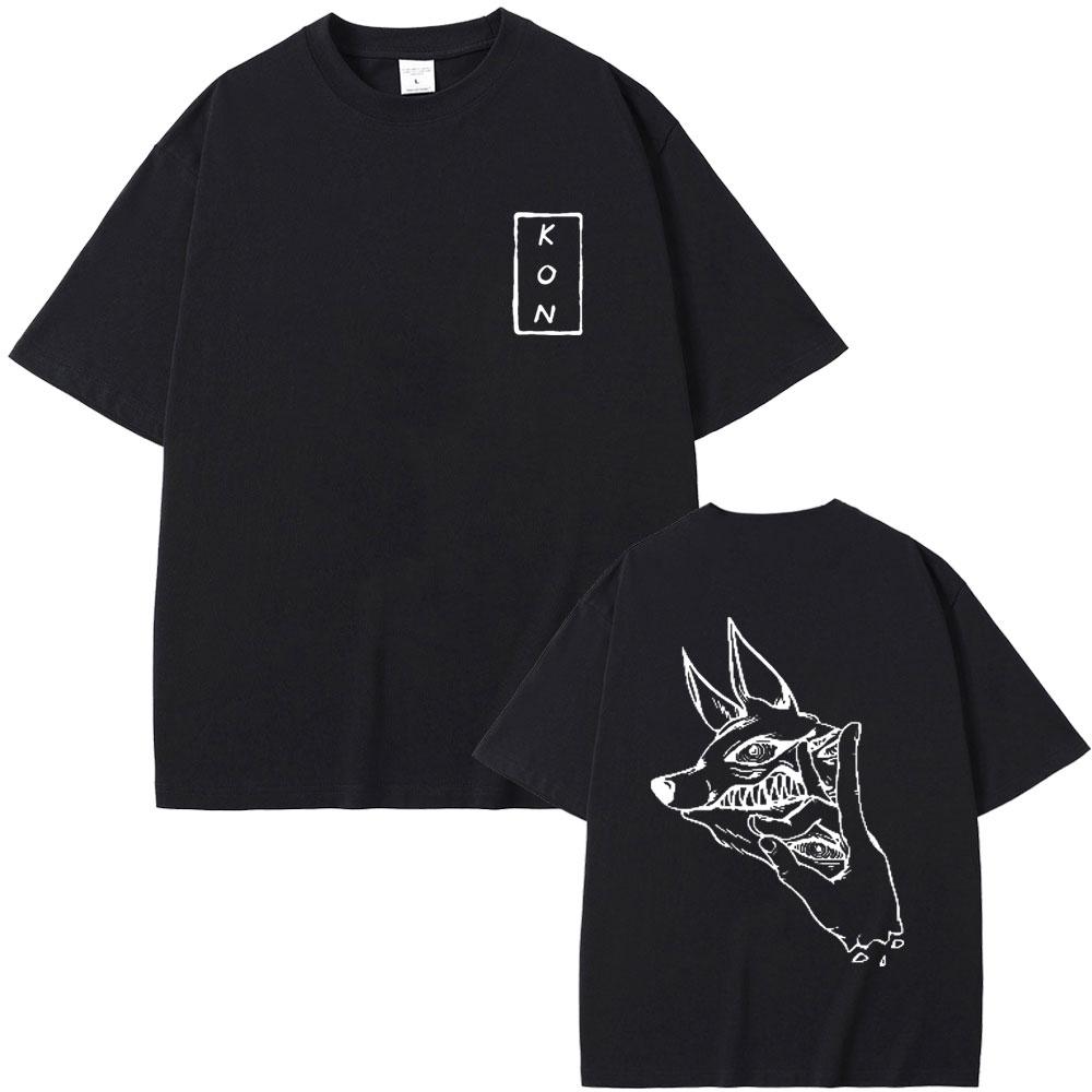 Anime Chainsaw Man Hayakawa Aki Summon Fox Devil Kon Graphic T Shirt Men Manga Vintage Tshirt Unisex Cozy 100 Cotton Tshirts