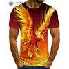 Модная мужская футболка с рисунком дракона, 3D-принт, Harajuku Street, короткий рукав, O-образный вырез, футболки, свободные футболки, повседневные топы