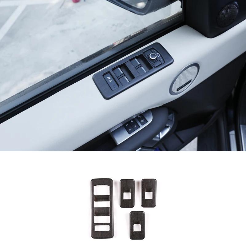 For Land Rover Discovery 5 2017+ Glass Lifting Frame All-Inclusive Window Lifting Button Decorative Frame ABS Chrome Plating 4pc