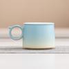 Высококлассная кофейная чашка с градиентным переходом, изысканный керамический набор чашки и блюдца, кружка высокой ценности, дизайн в стиле легкой роскоши, подарок