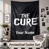 Wall Hanging Tapestry With Custom Name & Text, The Cure Decorative Tapestry For Bedroom