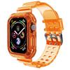 Clear Tpu Sport Strap For Apple Watch Series 1/2/3/4/5/6/7/se Adjustable And Precise Cutouts