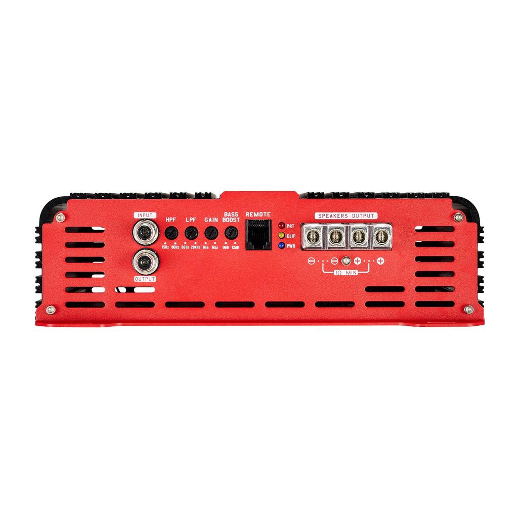 VEVOR Monoblock Car Amplifier, 2000W RMS MAX, 1/2/4 Ohm Stable, 1-Channel Class D Car Audio Amplifier with Remote Subwoofer Level Control