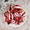 14pcs/set Candy Cane Xmas Tree Hanging Pendants Red Christmas Tree Hanging Ornaments  Natal Gift