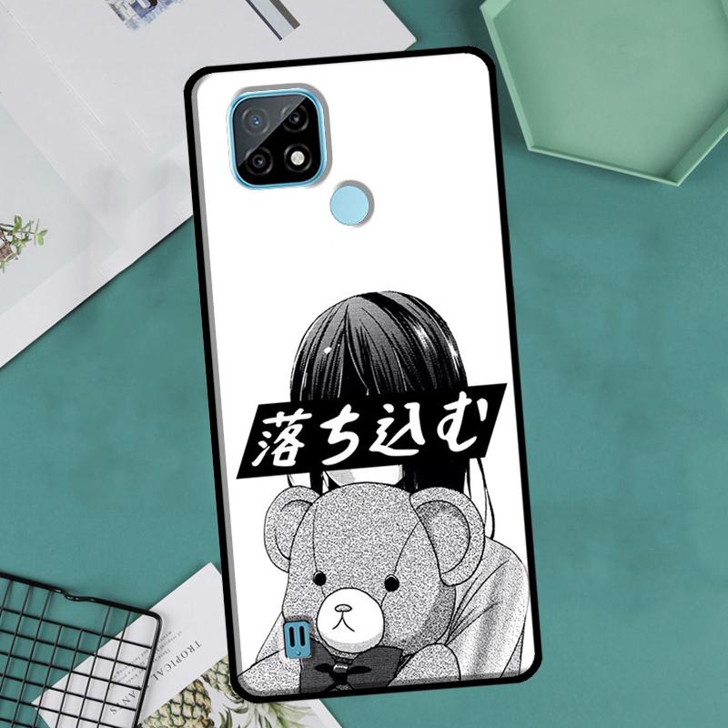 Чехол Sad Girl из японского аниме для OnePlus 10 Pro 9 Pro 8T 9R Nord2 для Realme 9 8 Pro 8i 9i C35 GT Neo 2 3 Master