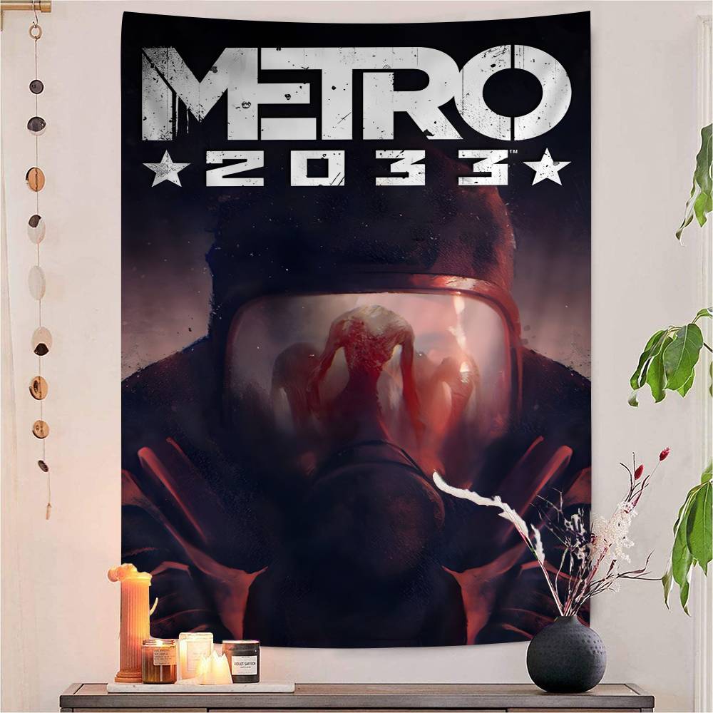 MMetro 2033 Аниме Видеоигра Подвесной Бохо Гобелен Бохо Настенные Гобелены Мандала Кавайная Декор Комнаты
