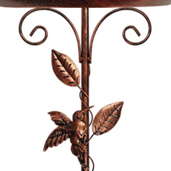 Металлическая ванна для птиц, отдельно стоящая чаша для купания птиц с колышком, регулируемая высота, поддон для кормушки для птиц, декор для сада и улицы