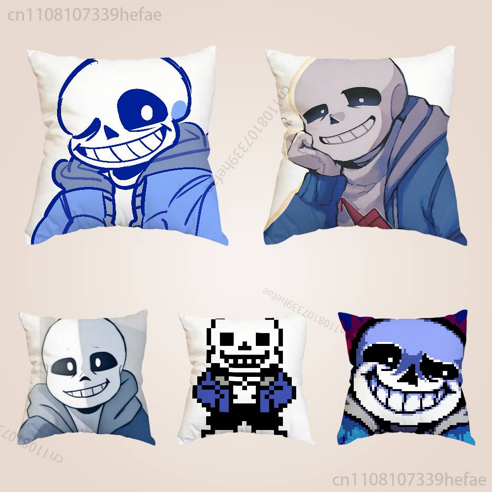 Наволочка для подушки Undertale Sans Плюшевые наволочки Домашний декор Чехол для подушки для дивана кровати стула гостиной