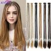 Заколка для передних косичек в прическе с 3 косами на каждой заколке, в общей сложности 22-дюймовые натуральные мягкие синтетические шиньоны для концерта