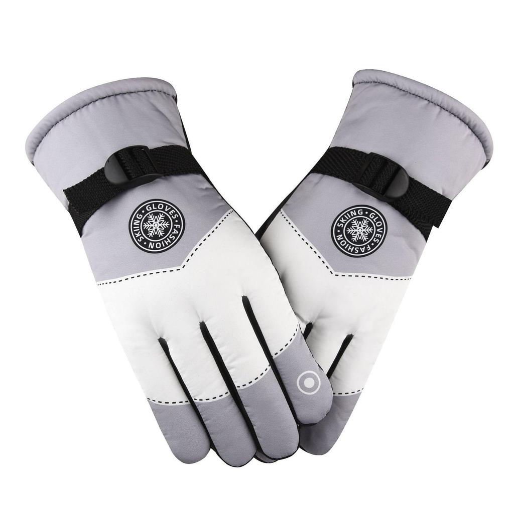 Водоотталкивающие флисовые перчатки для зимних видов спорта: Ветрозащитный и теплый для катания на лыжах и езды на велосипеде